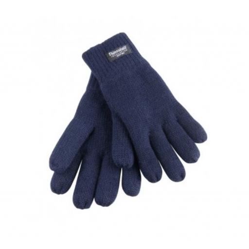 Plain Navy Gloves